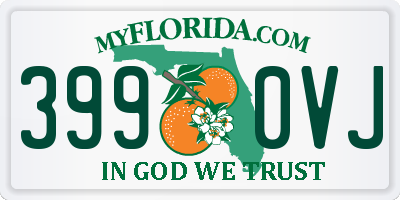 FL license plate 3990VJ