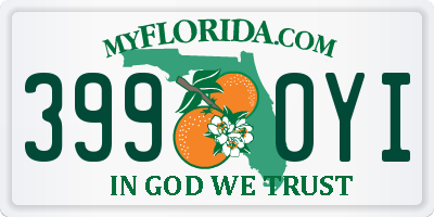 FL license plate 3990YI