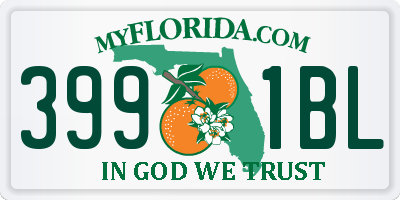 FL license plate 3991BL