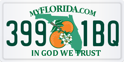 FL license plate 3991BQ