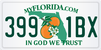 FL license plate 3991BX
