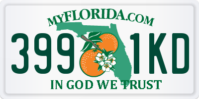 FL license plate 3991KD