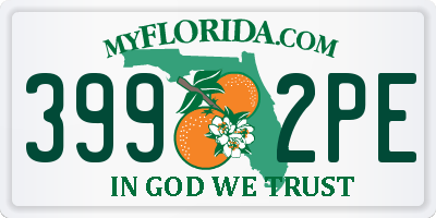 FL license plate 3992PE