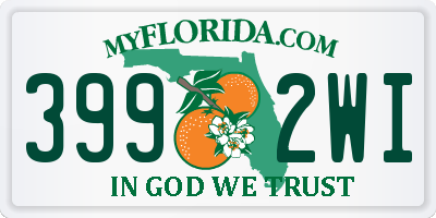 FL license plate 3992WI