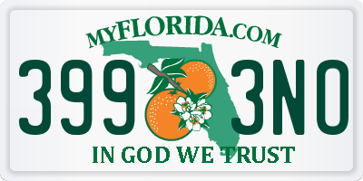 FL license plate 3993NO