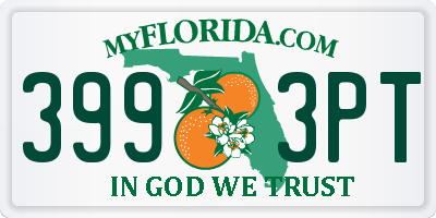 FL license plate 3993PT