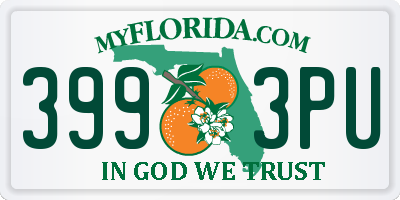 FL license plate 3993PU