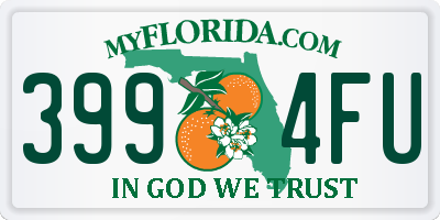 FL license plate 3994FU