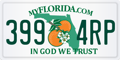 FL license plate 3994RP