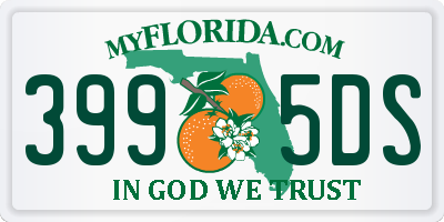 FL license plate 3995DS