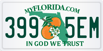 FL license plate 3995EM