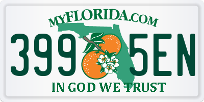 FL license plate 3995EN