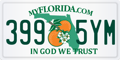 FL license plate 3995YM