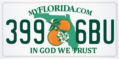 FL license plate 3996BU