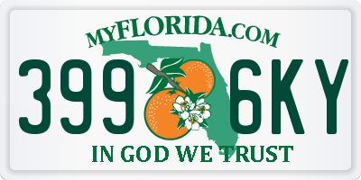 FL license plate 3996KY