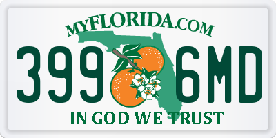 FL license plate 3996MD