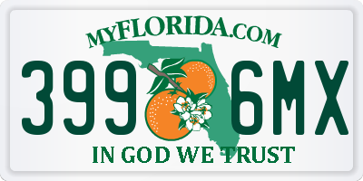FL license plate 3996MX