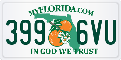 FL license plate 3996VU