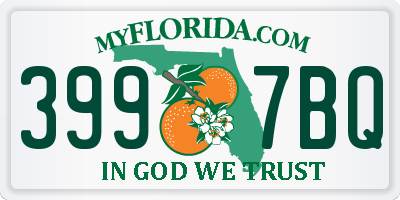FL license plate 3997BQ