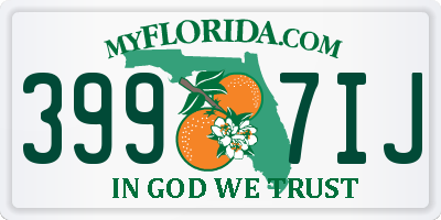 FL license plate 3997IJ