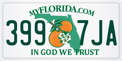 FL license plate 3997JA