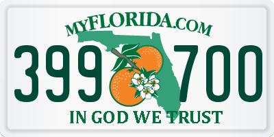 FL license plate 3997OO