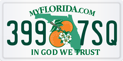 FL license plate 3997SQ
