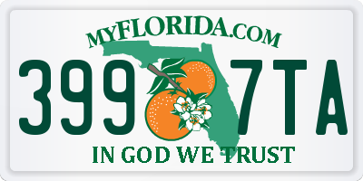 FL license plate 3997TA