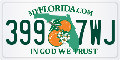 FL license plate 3997WJ