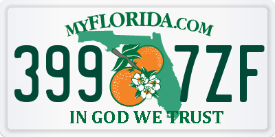 FL license plate 3997ZF