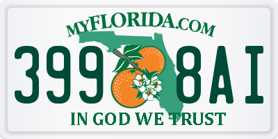 FL license plate 3998AI