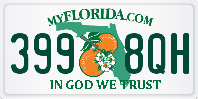 FL license plate 3998QH