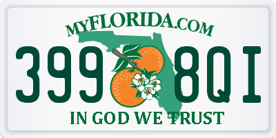 FL license plate 3998QI