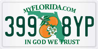 FL license plate 3998YP