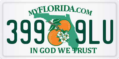 FL license plate 3999LU
