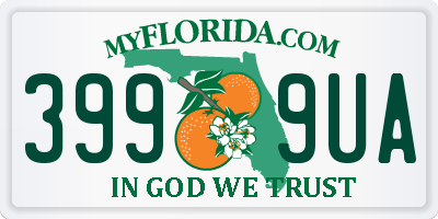 FL license plate 3999UA