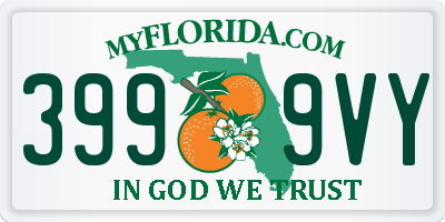 FL license plate 3999VY