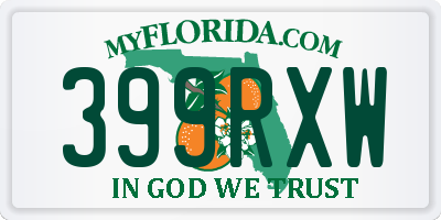 FL license plate 399RXW