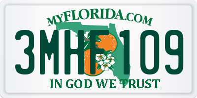 FL license plate 3MHF109