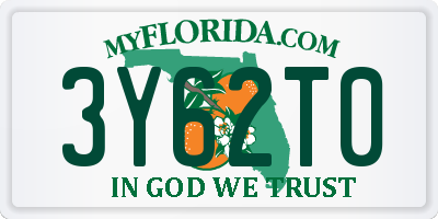 FL license plate 3Y62T0