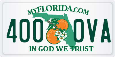 FL license plate 4000VA