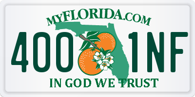 FL license plate 4001NF