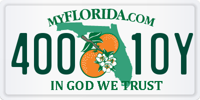FL license plate 4001OY