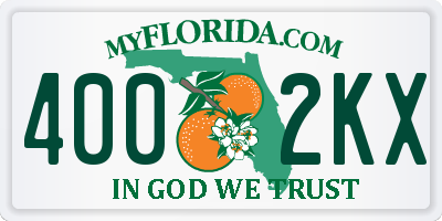 FL license plate 4002KX
