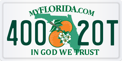 FL license plate 4002OT
