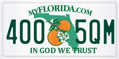 FL license plate 4005QM
