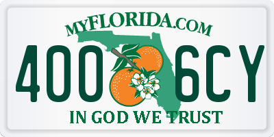 FL license plate 4006CY