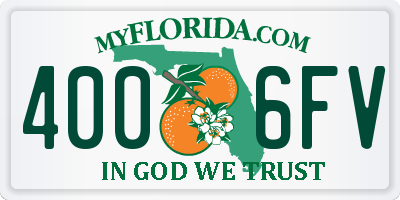 FL license plate 4006FV