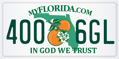 FL license plate 4006GL