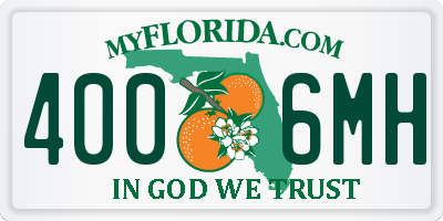 FL license plate 4006MH